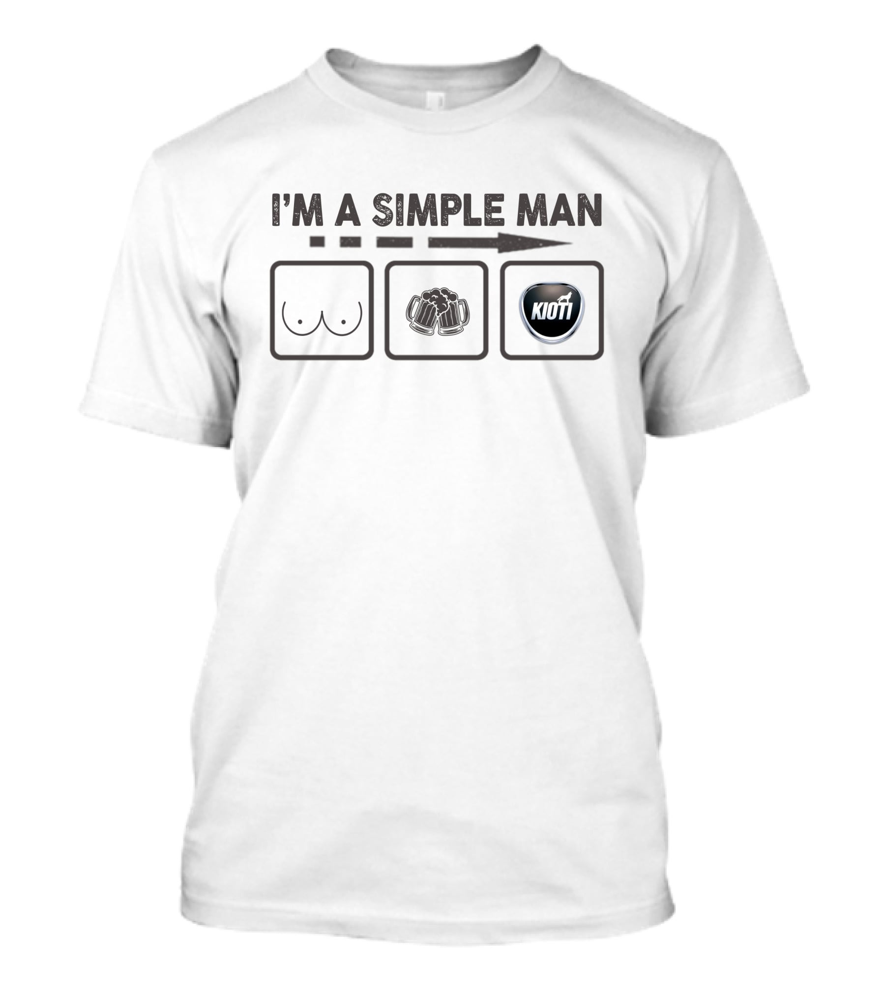 I'm A Simple Man Beer Kioti Tractors T-Shirt