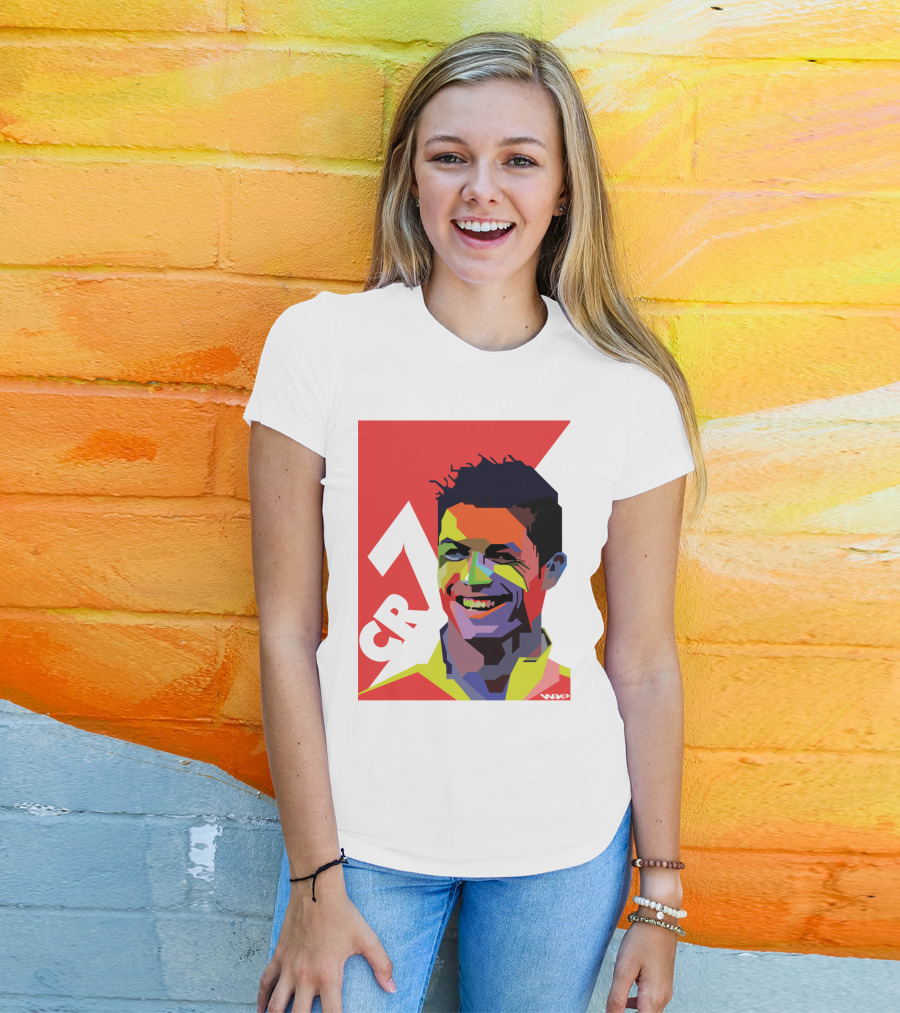 CR7 Colorful Soccer Icon T-Shirt