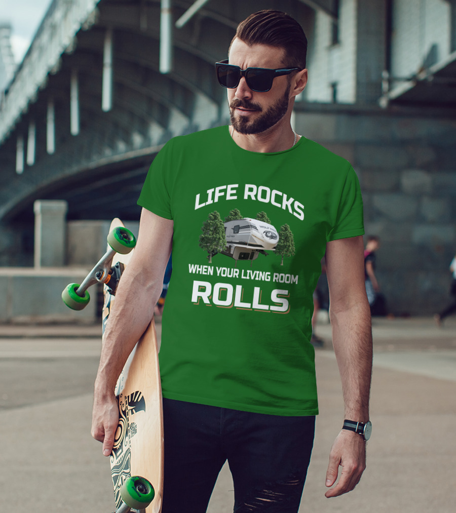 LIFE ROCKS WHEN YOUR LIVING ROOM ROLLS WOLF PACK T-Shirt
