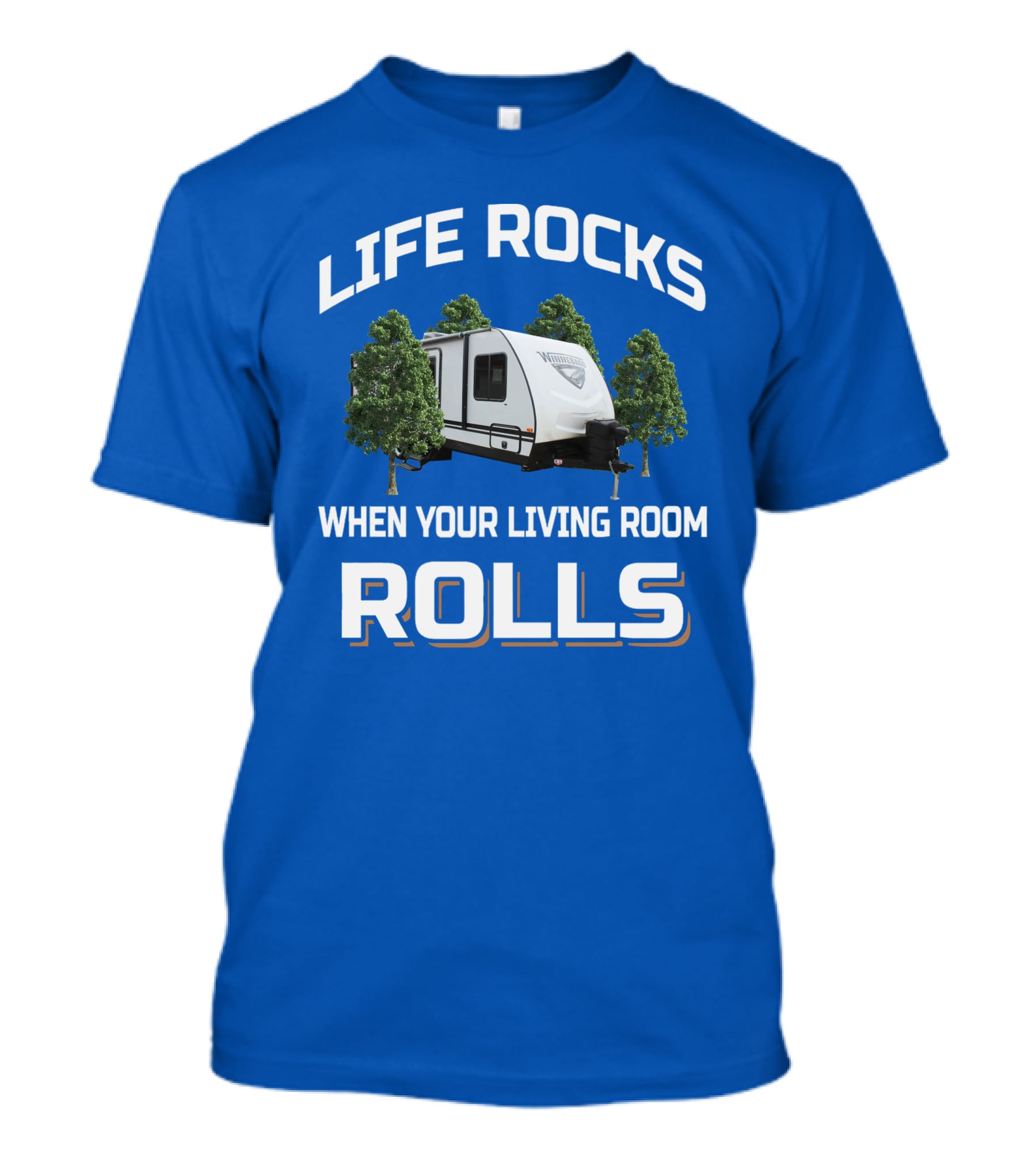 Life Rocks When Your Living Room Rolls Winnebago Minnie T-Shirt