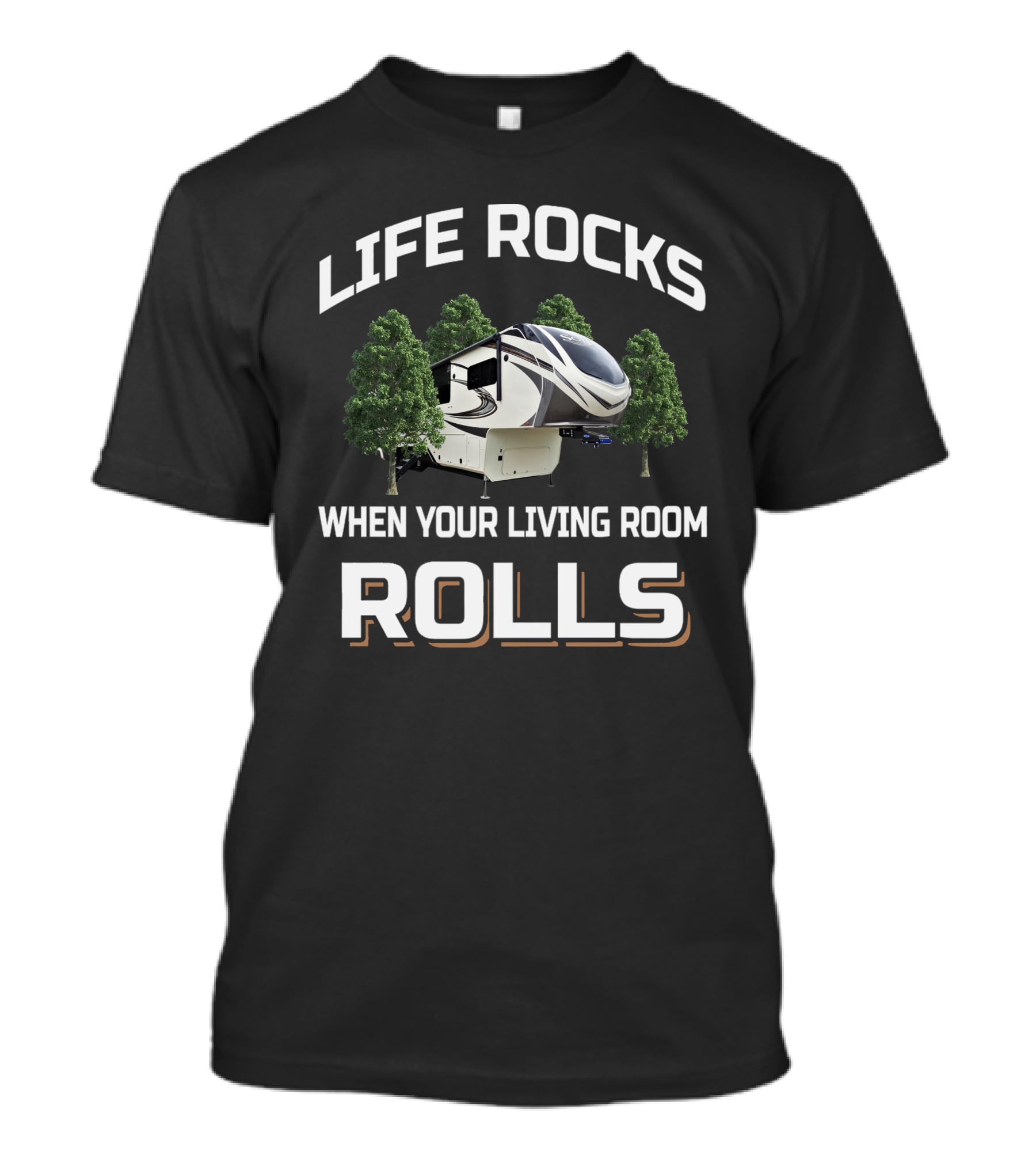 LIFE ROCKS WHEN YOUR LIVING ROOM ROLLS GD Solitude 390RK T-Shirt