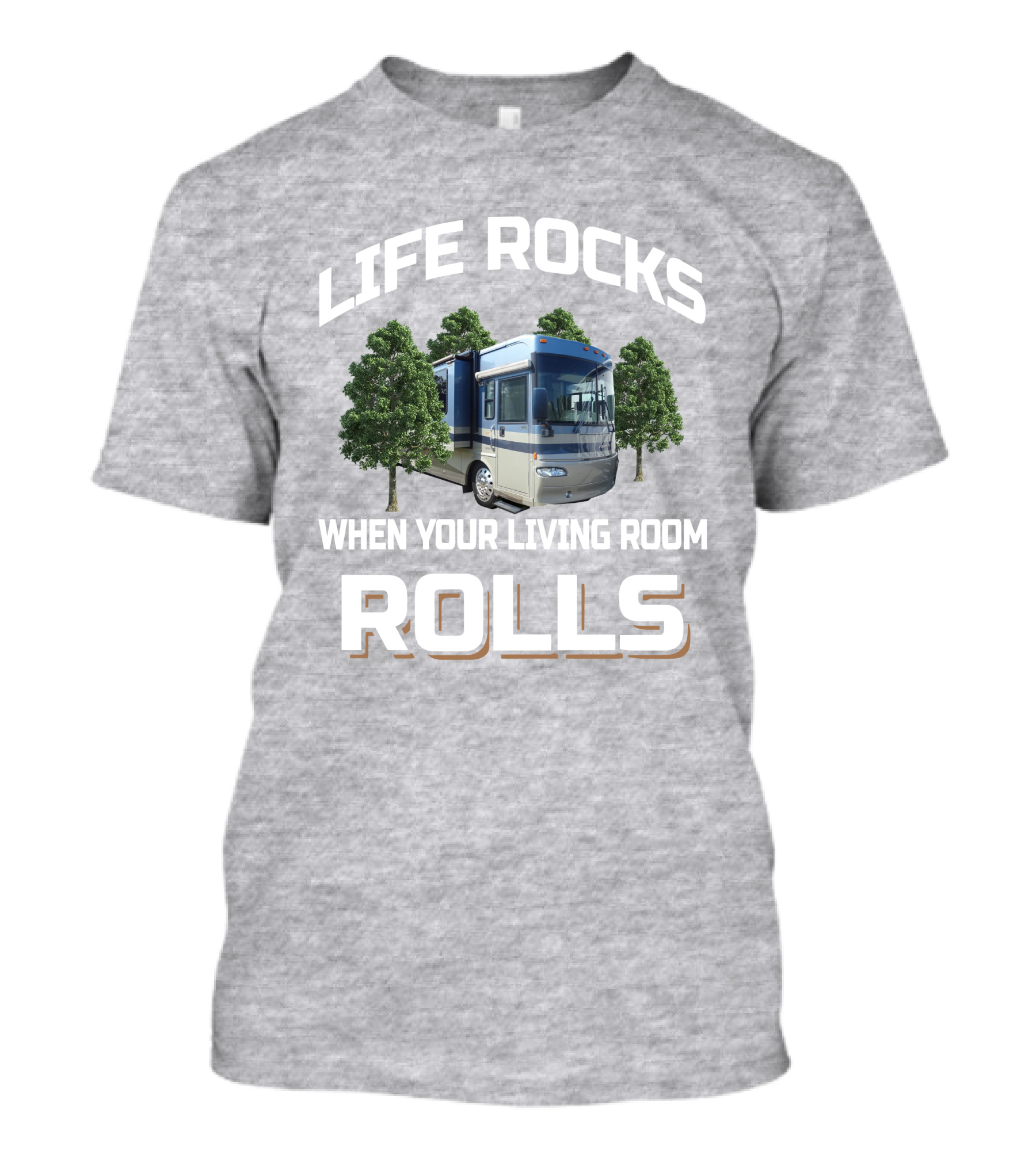 LIFE ROCKS WHEN YOUR LIVING ROOM ROLLS Journey 39K T-Shirt