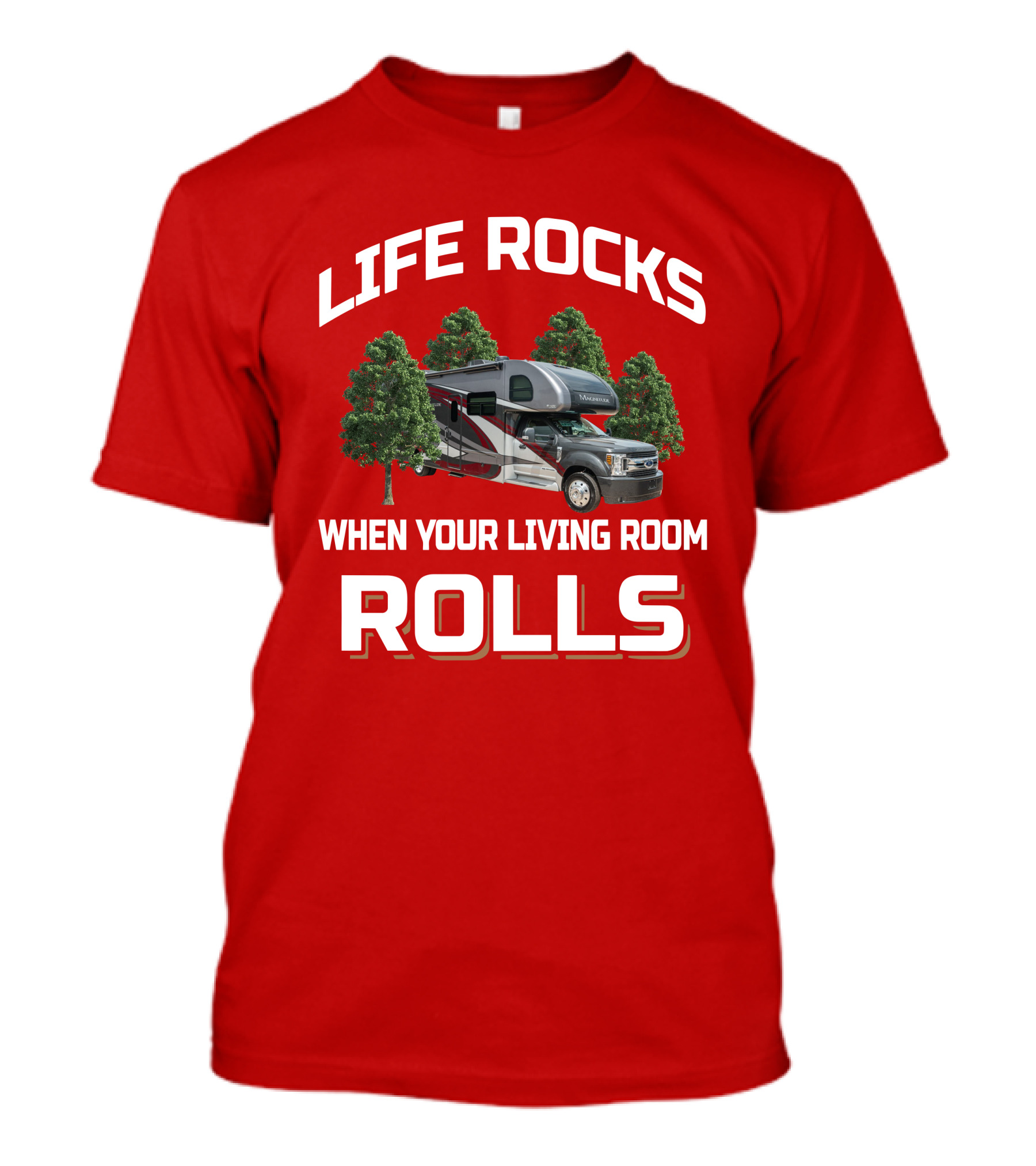 LIFE ROCKS WHEN YOUR LIVING ROOM ROLLS Thor Omni BH35 T-Shirt