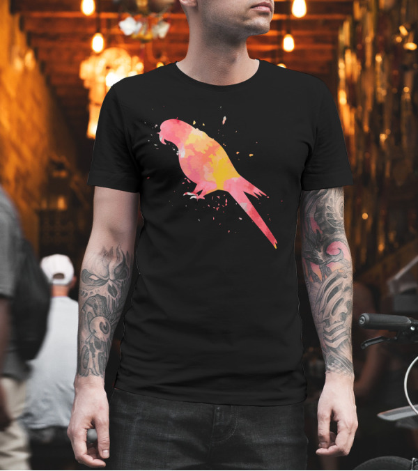 Parrot Macaw Vibrant Abstract Minimalist Fashion T-Shirt Parrot Macaw Vibrant Abstract Minimalist Fashion T-Shirt