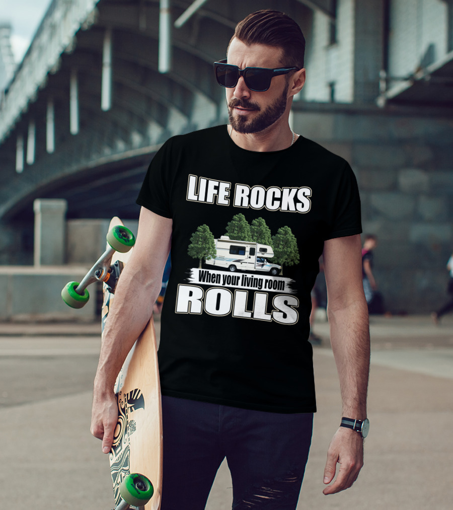 LIFE ROCKS When Your Living Room ROLLS Toyota Warrior 1991 T-Shirt