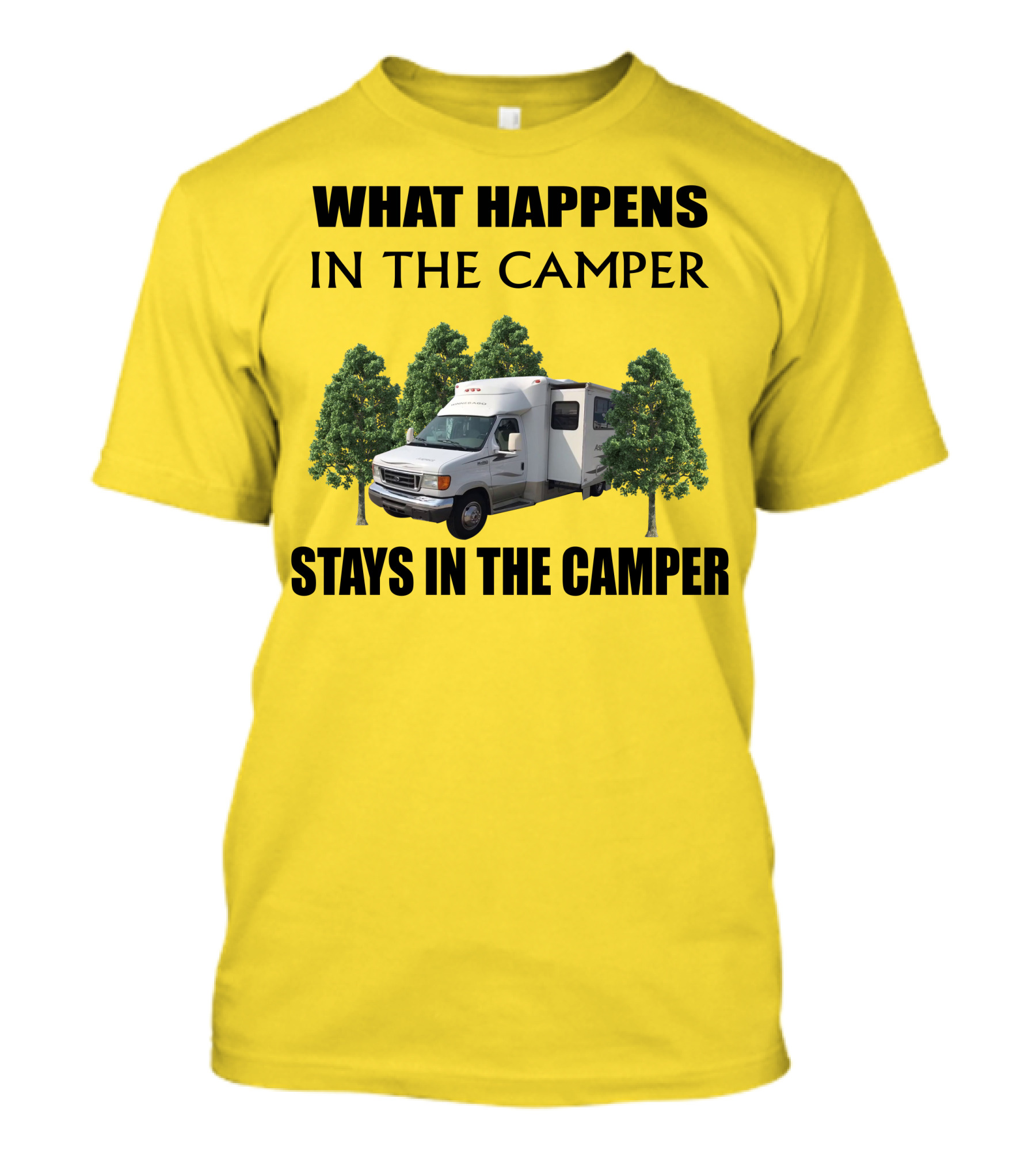 What Happens In The Camper Stays In The Camper Aspect Winnebago T-Shirt