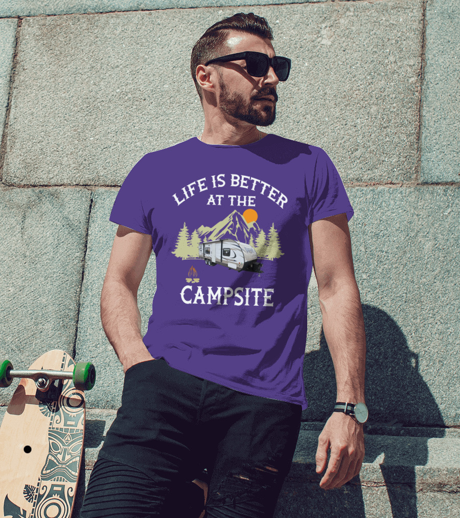 Life Is Better At The Campsite Forest River Wildwood X Lite 261BHXL T-Shirt