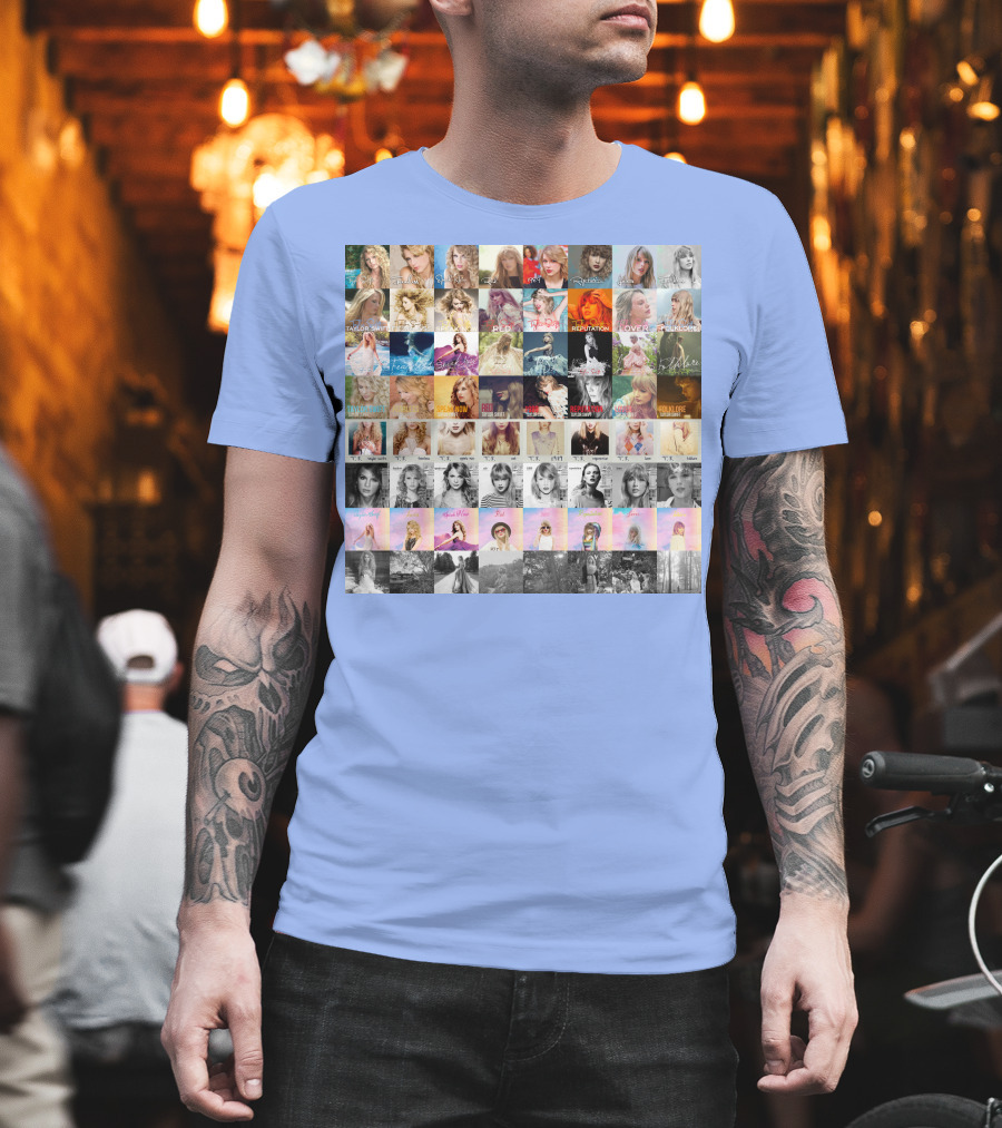 Taylor Swift Album Covers Through Each Era's T-Shirt