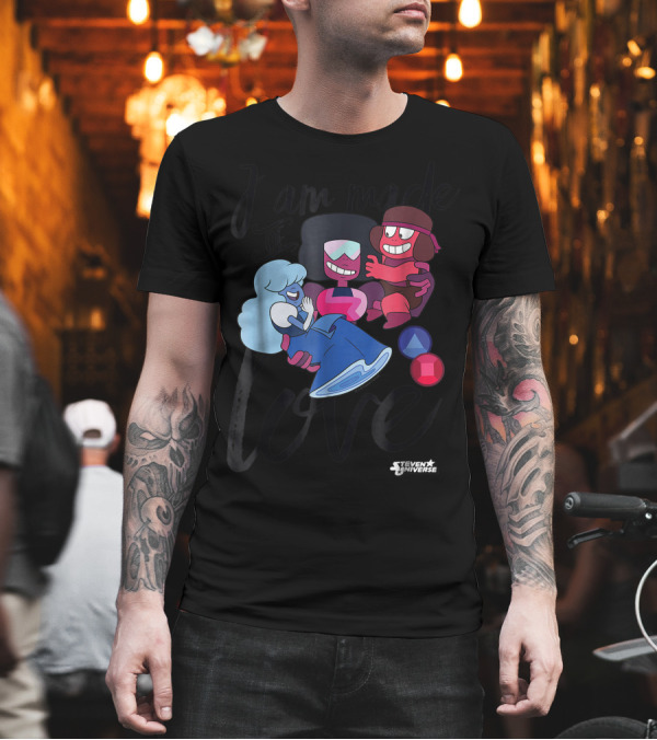 Steven Universe I Am Made Of Love Characters Ruby Sapphire Garnet T-Shirt Steven Universe I Am Made Of Love Characters Ruby Sapphire Garnet T-Shirt
