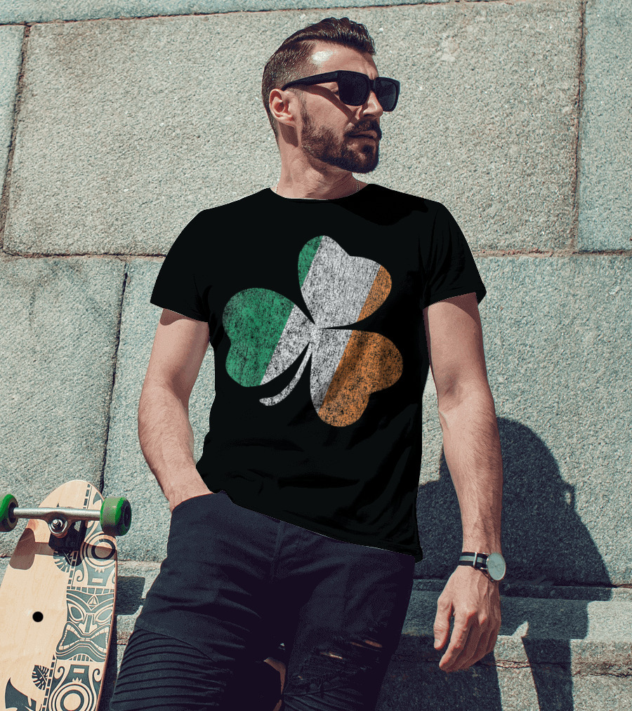 Ireland Flag Shamrock T-Shirt