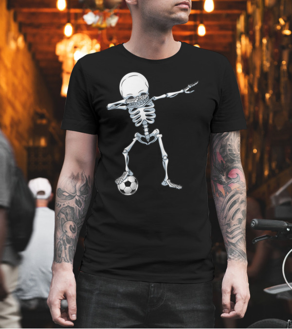 Dabbing Skeleton Soccer Halloween Boys Fun Dance Mood T-Shirt Dabbing Skeleton Soccer Halloween Boys Fun Dance Mood T-Shirt