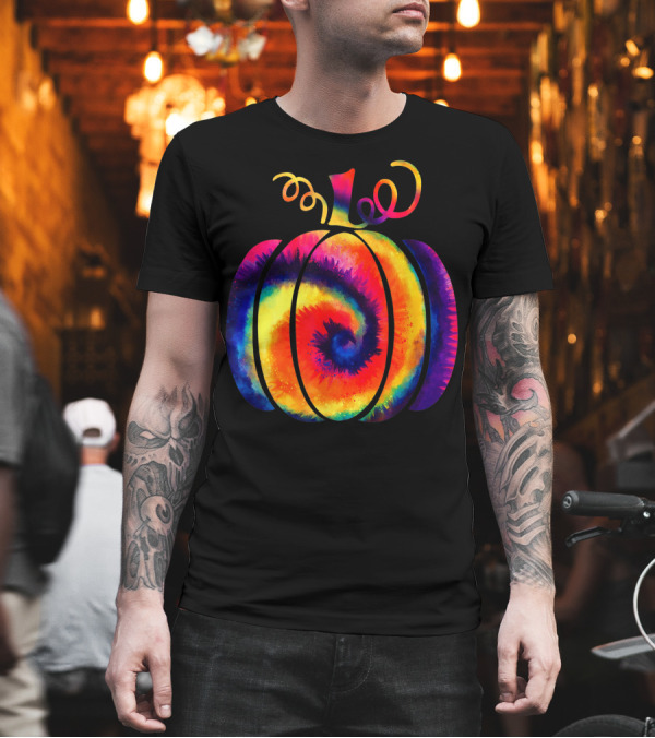 Tie Dye Pumpkin Funny Halloween Hippie Fall Y All Swirl Colorful T-Shirt Tie Dye Pumpkin Funny Halloween Hippie Fall Y All Swirl Colorful T-Shirt