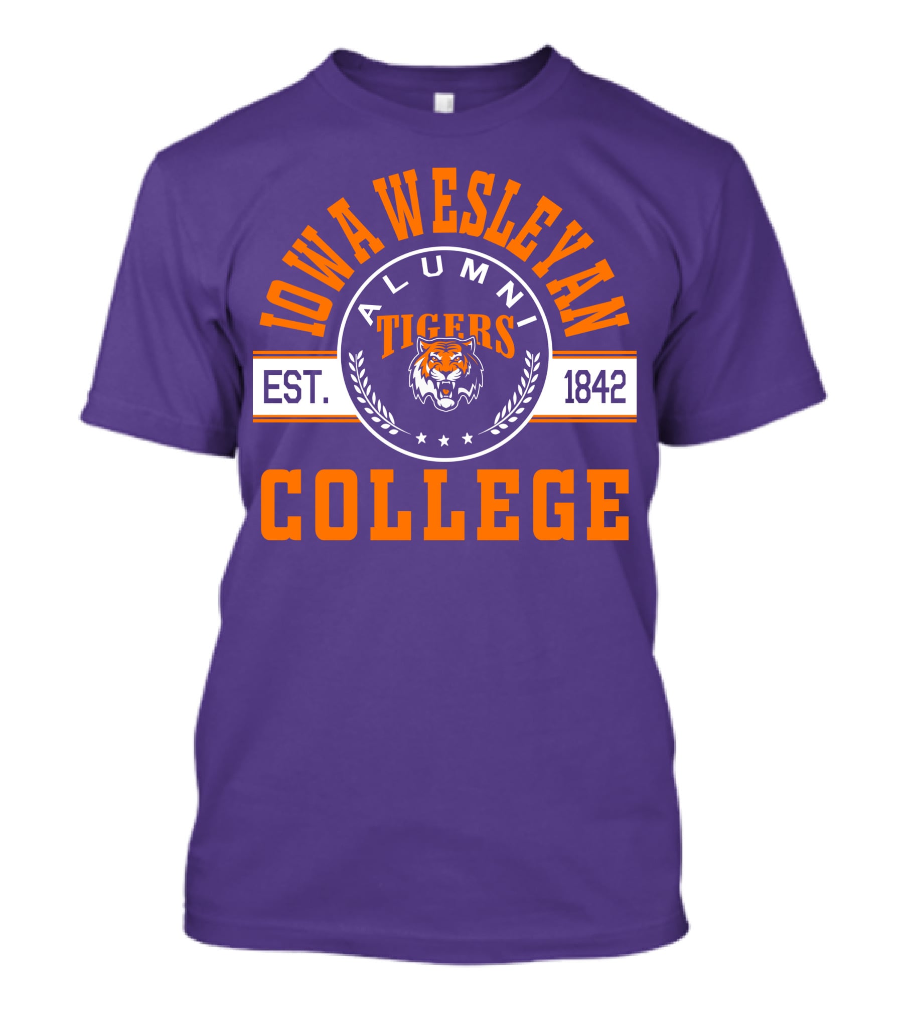 Iowa Wesleyan College Alumni Tigers Est. 1842 T-Shirt