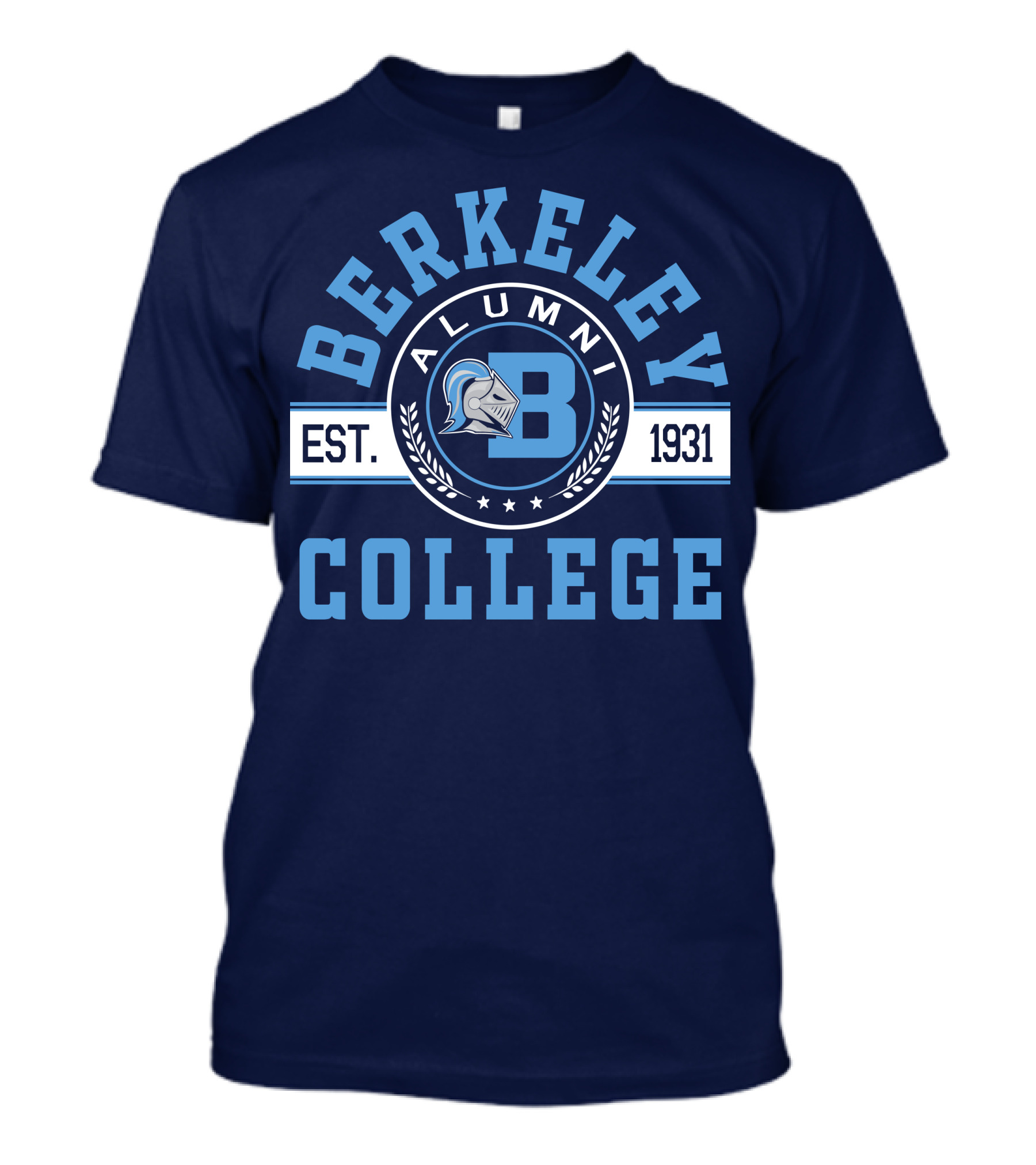 Berkeley College Alumni Est. 1931 Knight Logo B T-Shirt