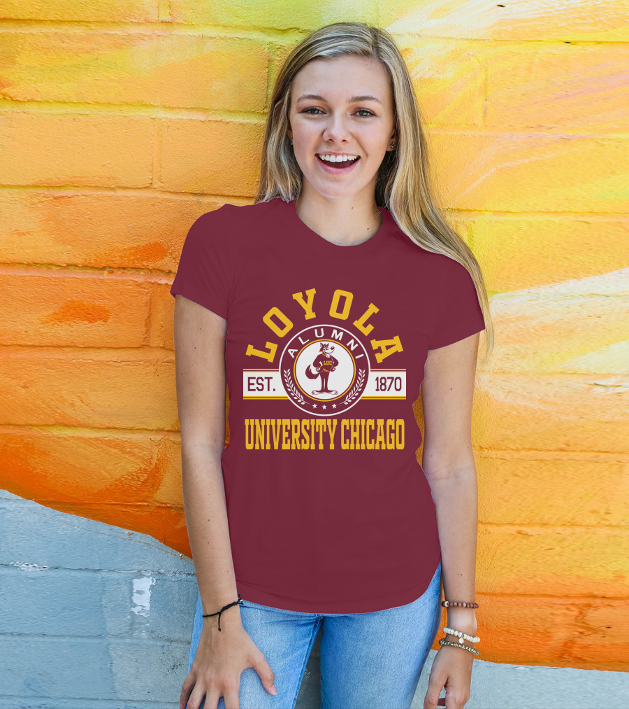 Loyola University Chicago Alumni Established 1870 T-Shirt