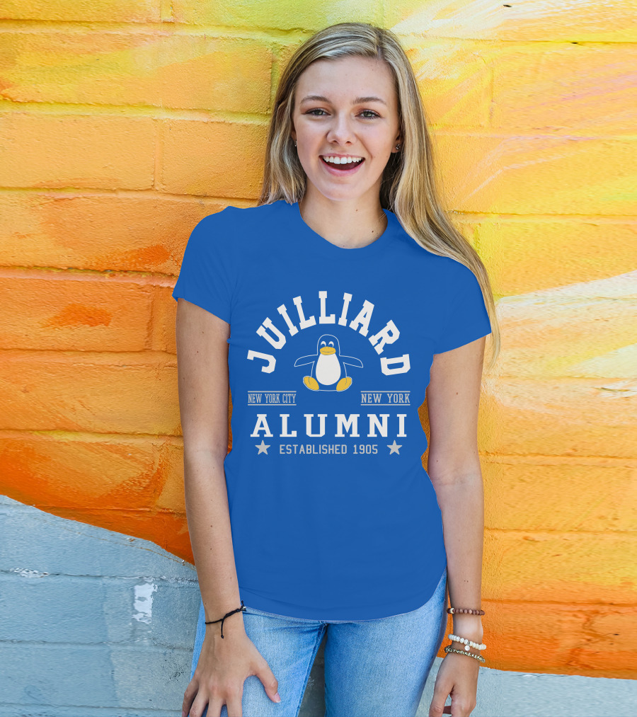 Juilliard Alumni New York City Penguin Established 1905 T-Shirt