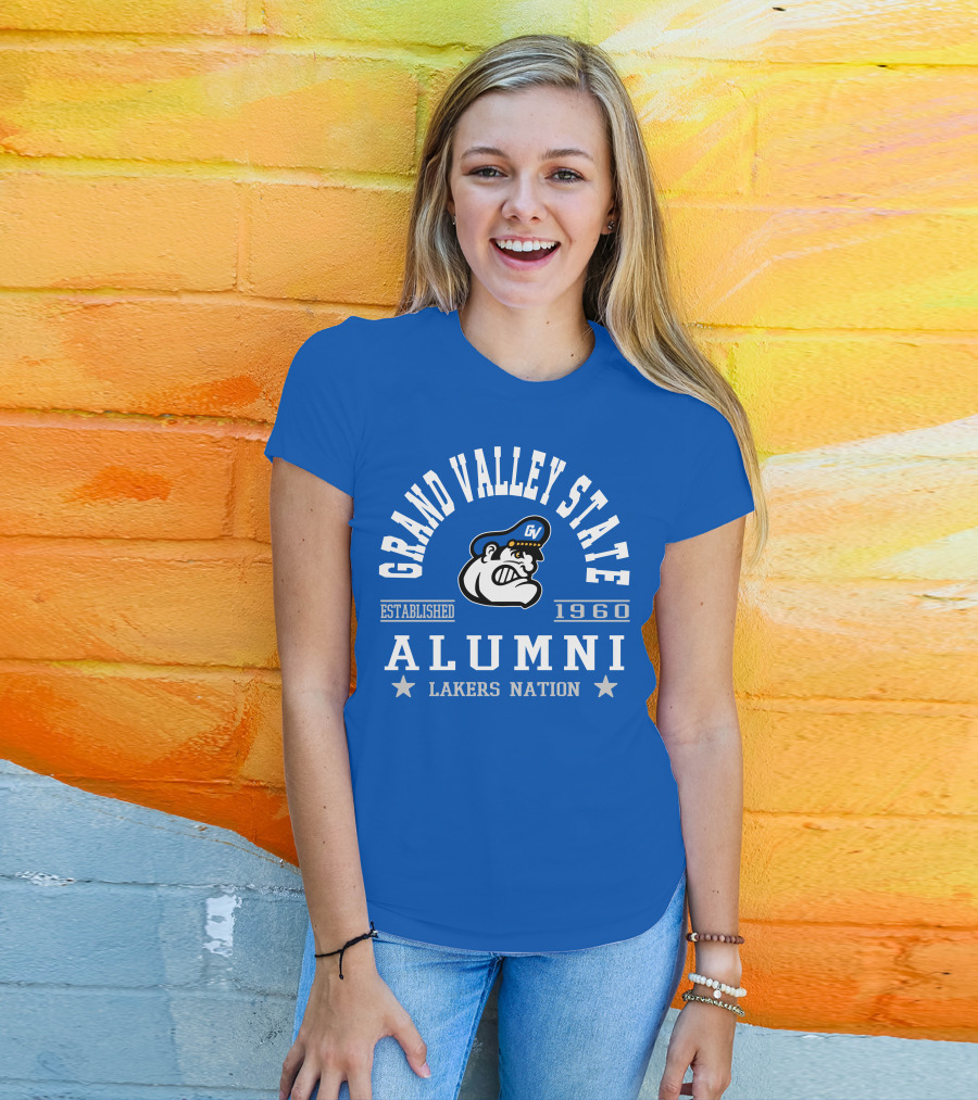 Grand Valley State Alumni Established 1960 Lakers Nation T-Shirt