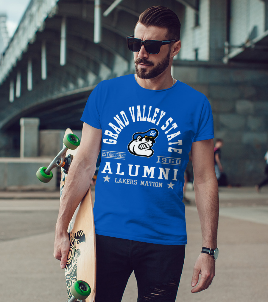 Grand Valley State Alumni Established 1960 Lakers Nation T-Shirt