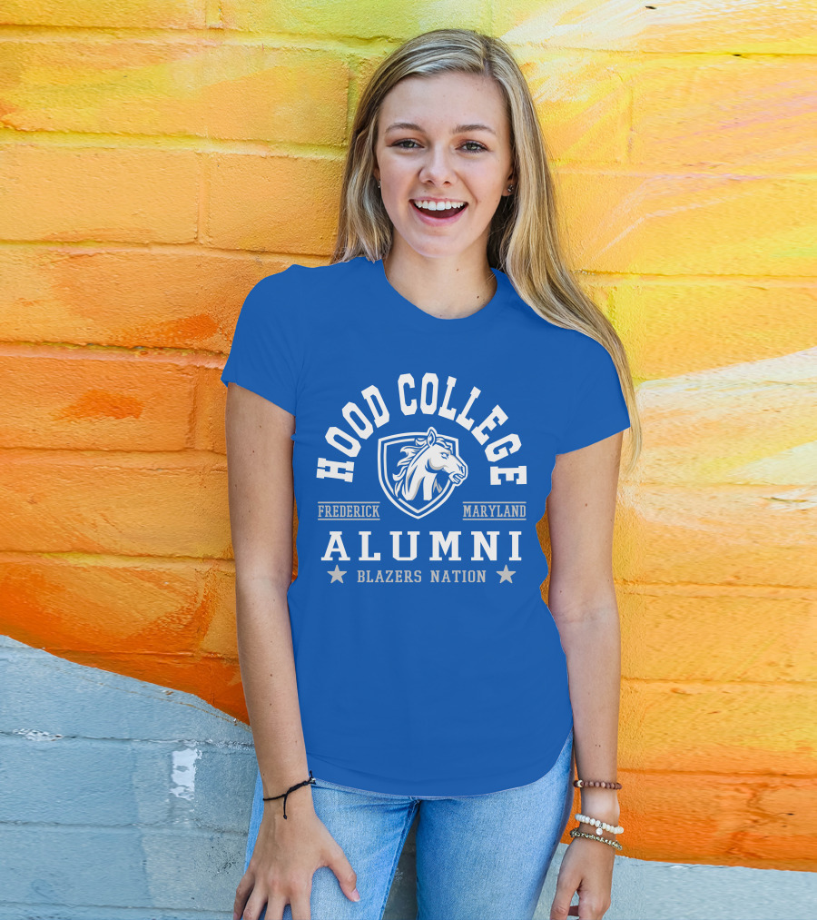 Hood College Alumni Blazers Nation Frederick Maryland Horse T-Shirt