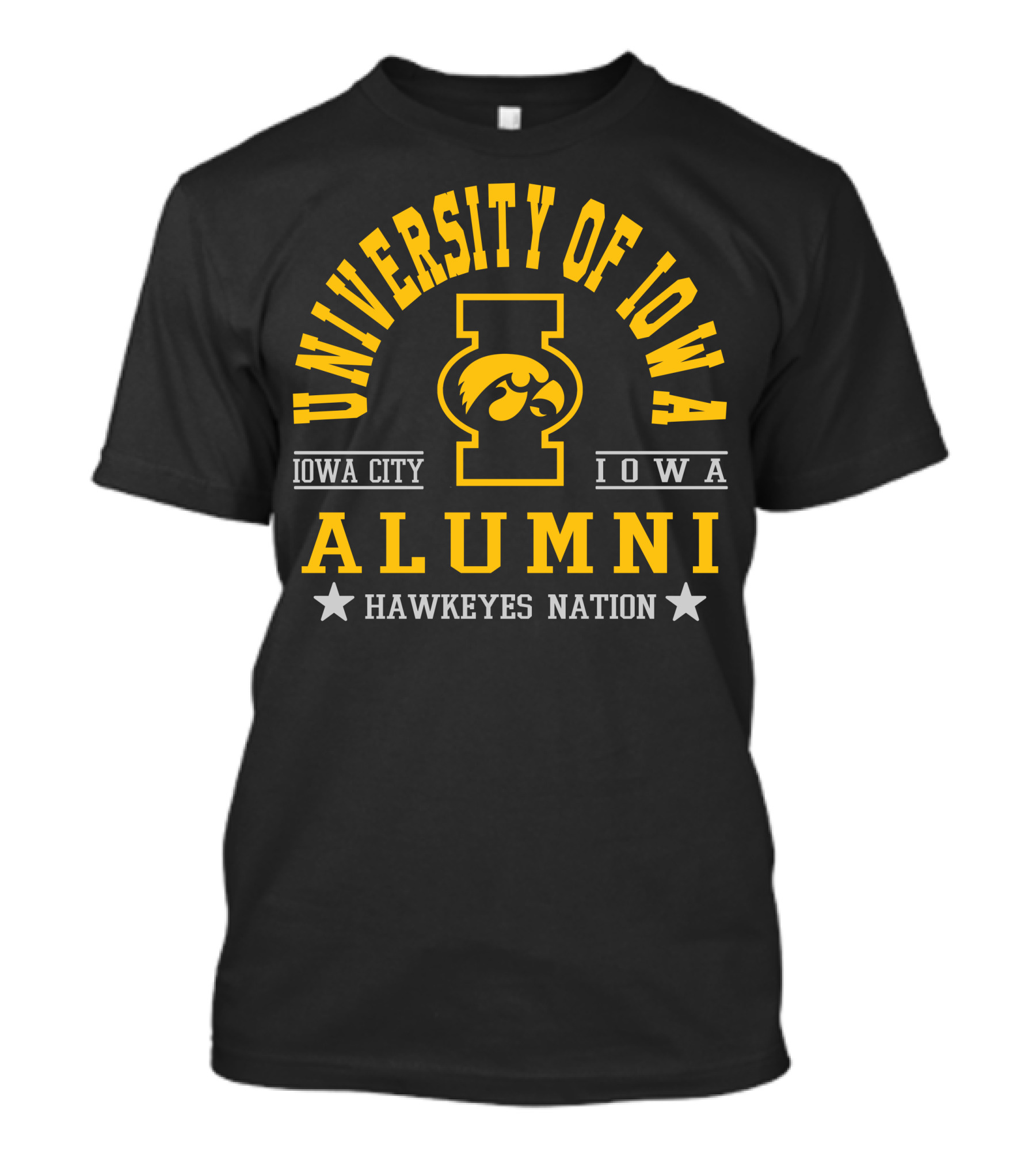 University Of Iowa Alumni Iowa City Hawkeyes Nation T-Shirt