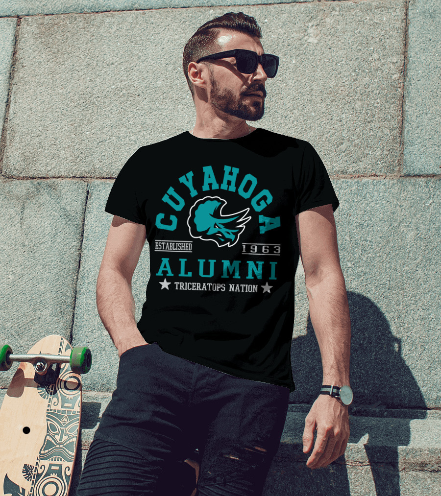 Cuyahoga Alumni Triceratops Nation Established 1963 T-Shirt