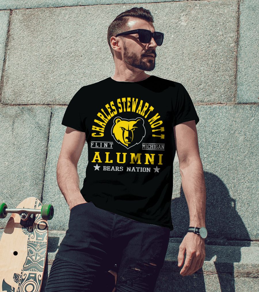 Charles Stewart Mott Flint Michigan Alumni Bears Nation T-Shirt