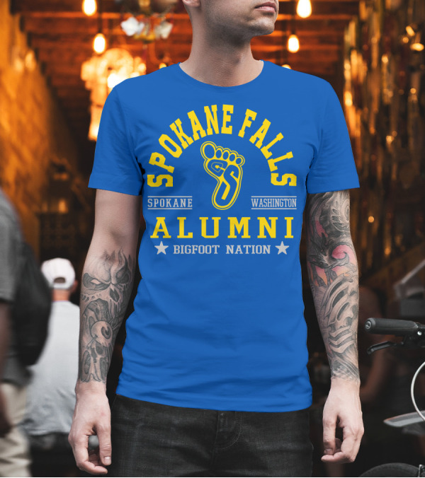 Spokane Falls Alumni Bigfoot Nation Spokane Washington T-Shirt Spokane Falls Alumni Bigfoot Nation Spokane Washington T-Shirt