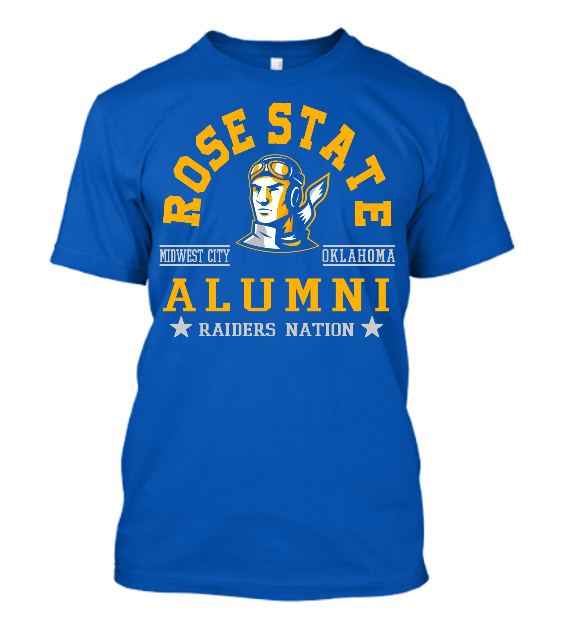 Rose State Alumni Midwest City Oklahoma Raiders Nation T-Shirt