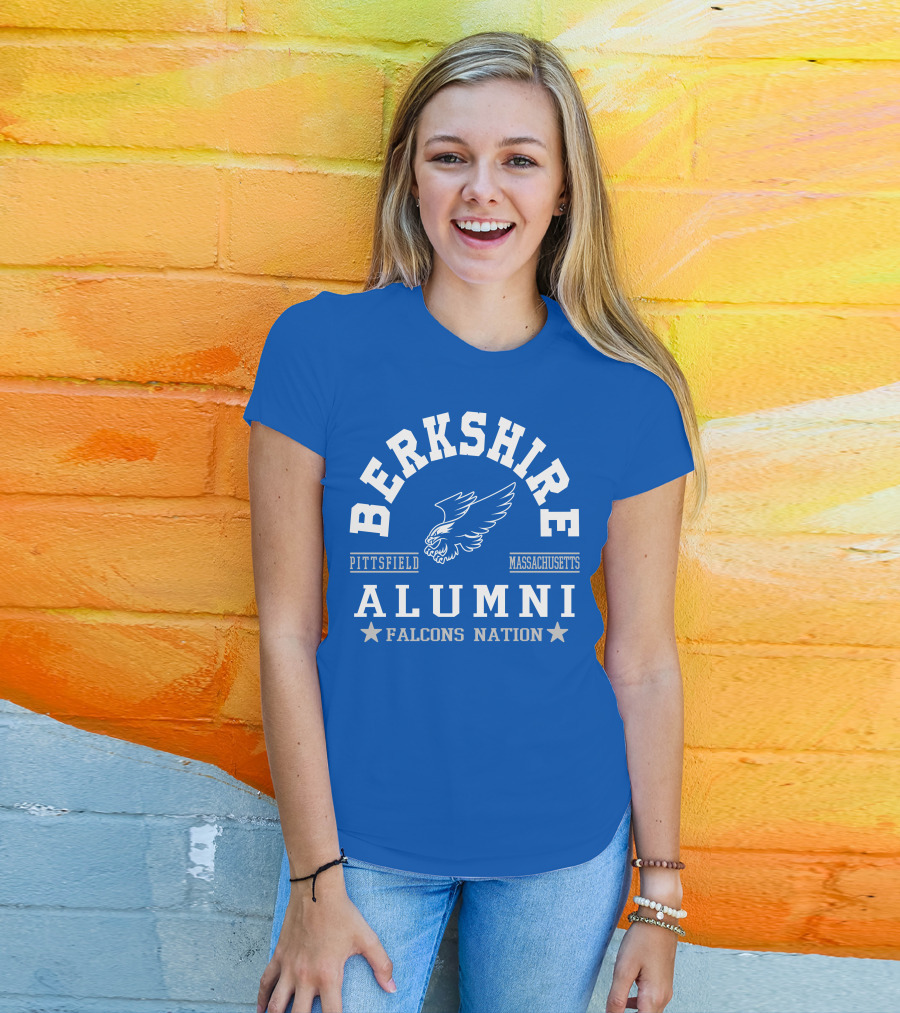 Berkshire Pittsfield Massachusetts Alumni Falcons Nation T-Shirt