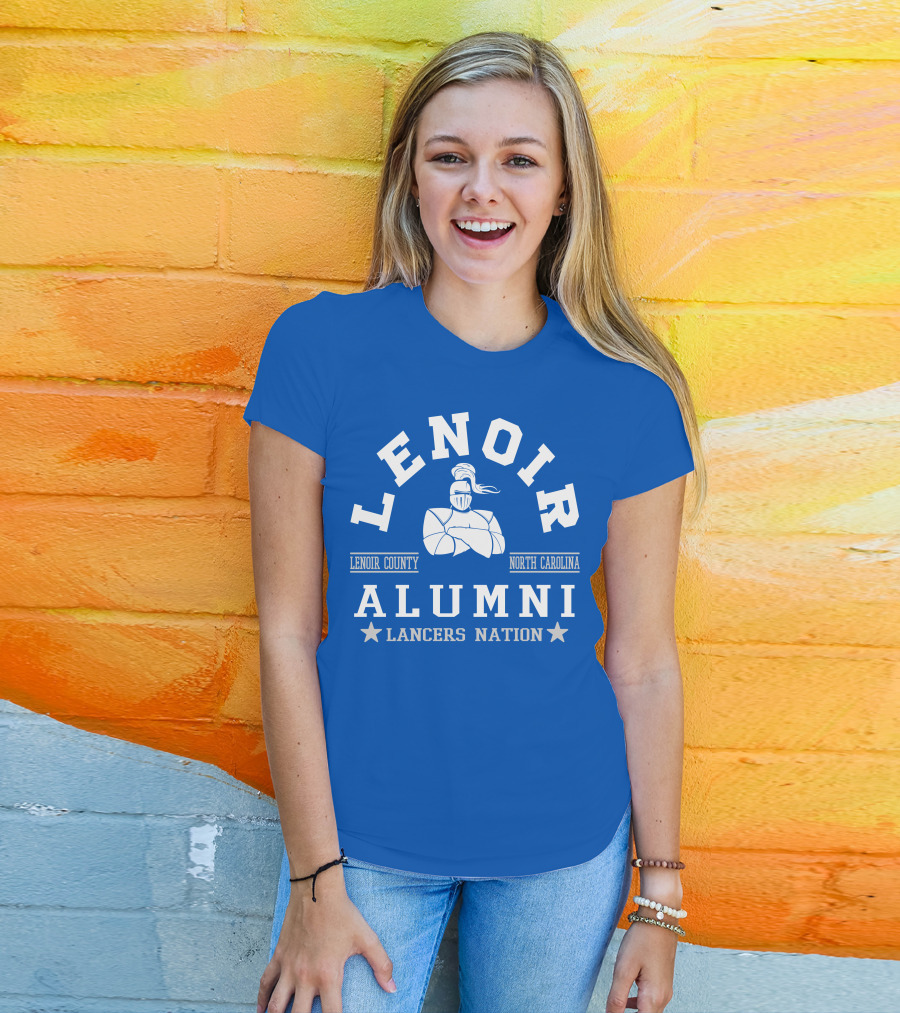 Lenoir County North Carolina Alumni Lancers Nation T-Shirt