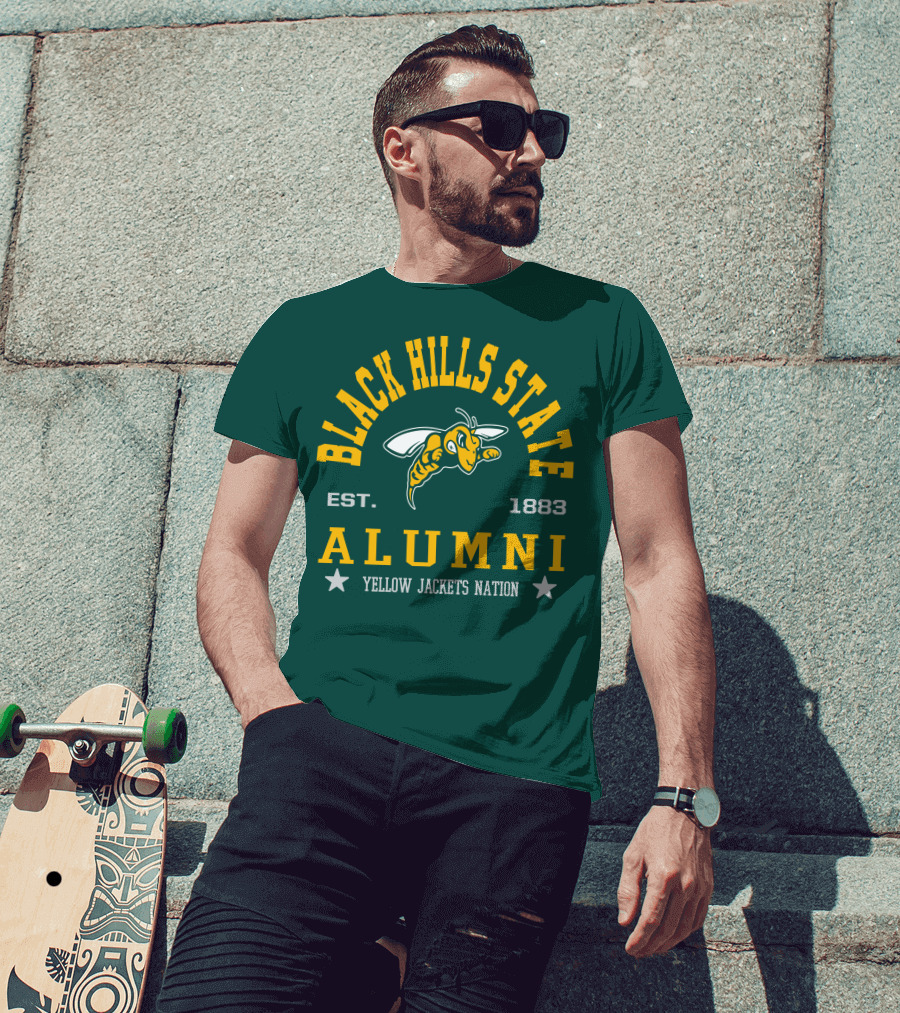 Black Hills State Alumni Yellow Jackets Nation Est. 1883 T-Shirt