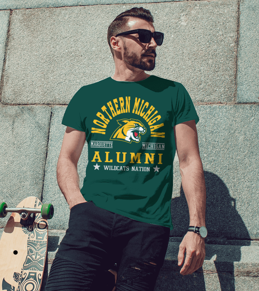 Northern Michigan University Marquette Alumni Wildcats Nation T-Shirt