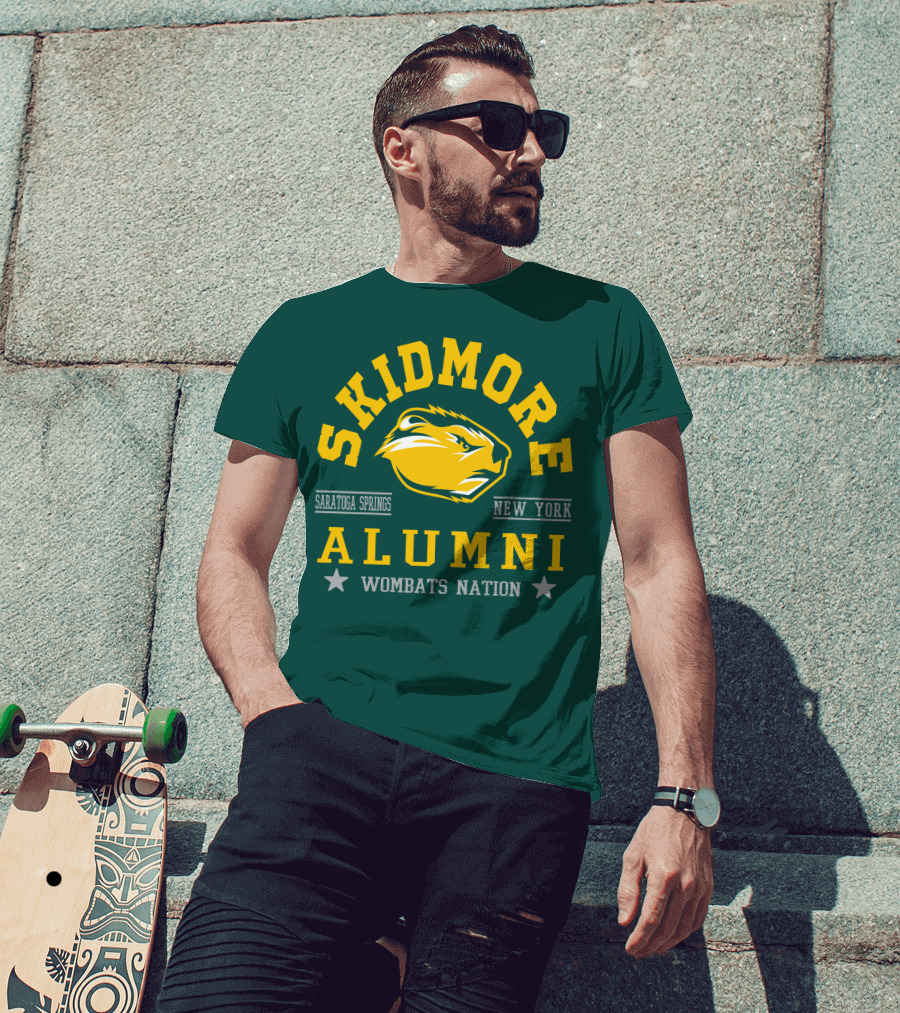 Skidmore College Alumni Wombats Nation Saratoga Springs New York T-Shirt