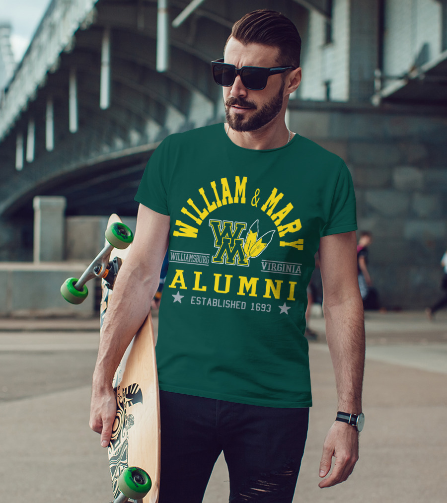 William And Mary Alumni Williamsburg Virginia Established 1693 T-Shirt