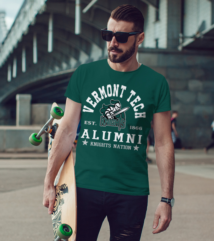 Vermont Tech Knights Alumni Est. 1866 Knights Nation T-Shirt