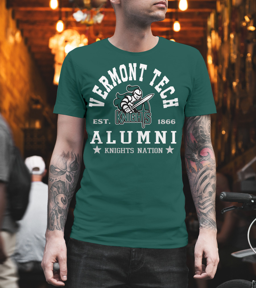 Vermont Tech Knights Alumni Est. 1866 Knights Nation T-Shirt