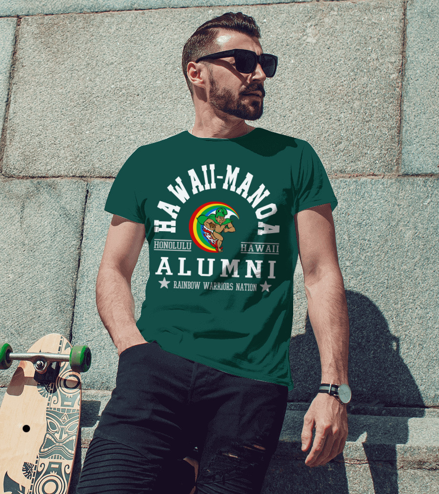 Hawaii-Manoa Honolulu Hawaii Alumni Rainbow Warriors Nation T-Shirt