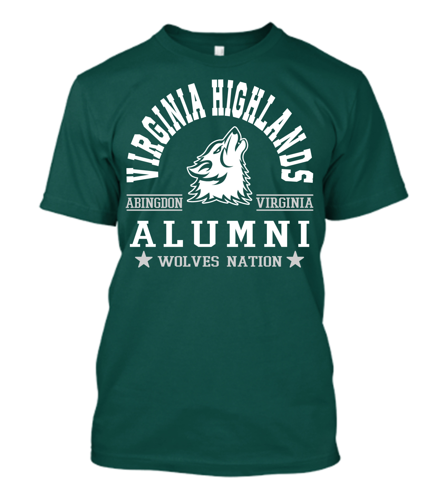 Virginia Highlands Abingdon Virginia Alumni Wolves Nation T-Shirt