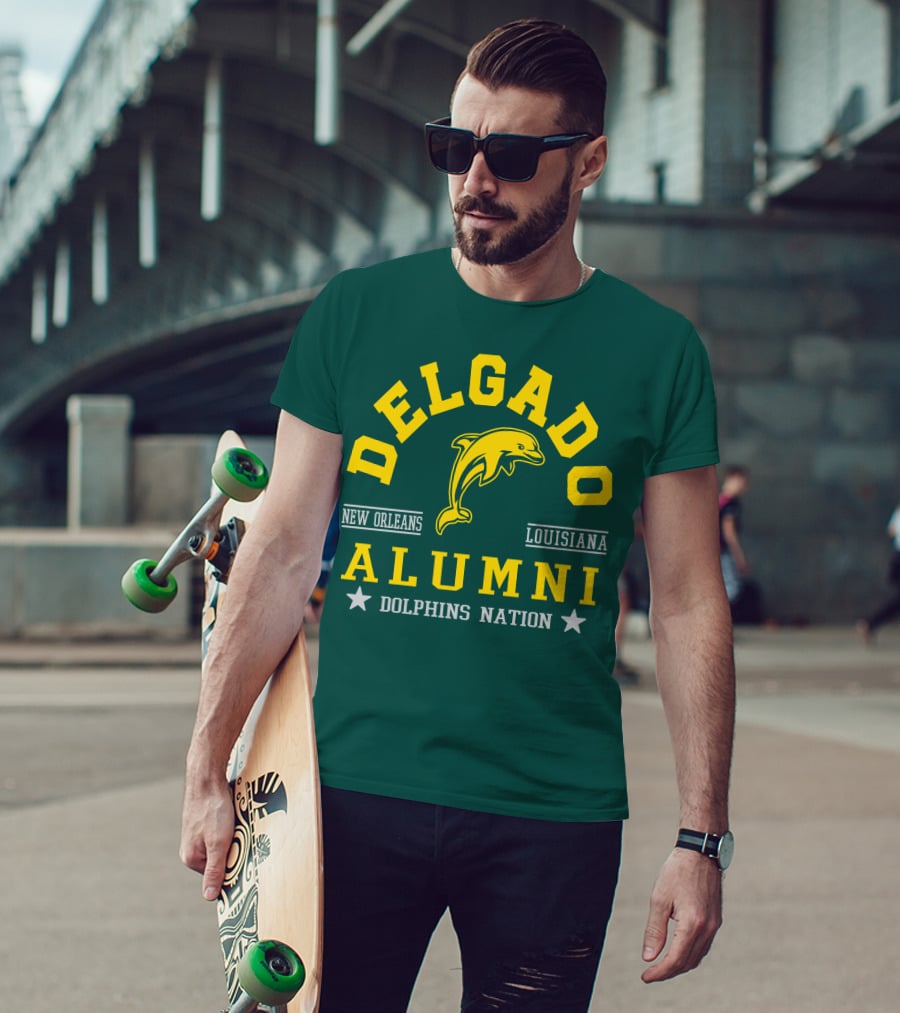 Delgado Alumni New Orleans Louisiana Dolphins Nation T-Shirt