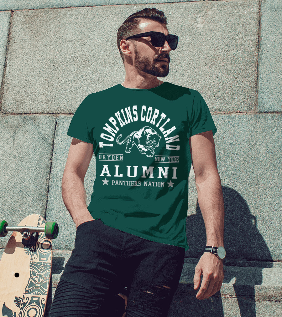 Tompkins Cortland Alumni Panthers Nation Dryden New York T-Shirt