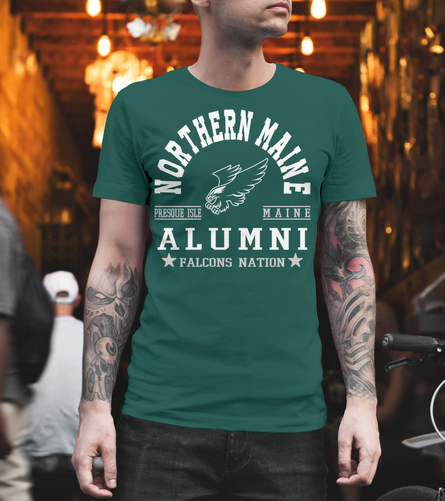 Northern Maine Alumni Presque Isle Falcons Nation T-Shirt