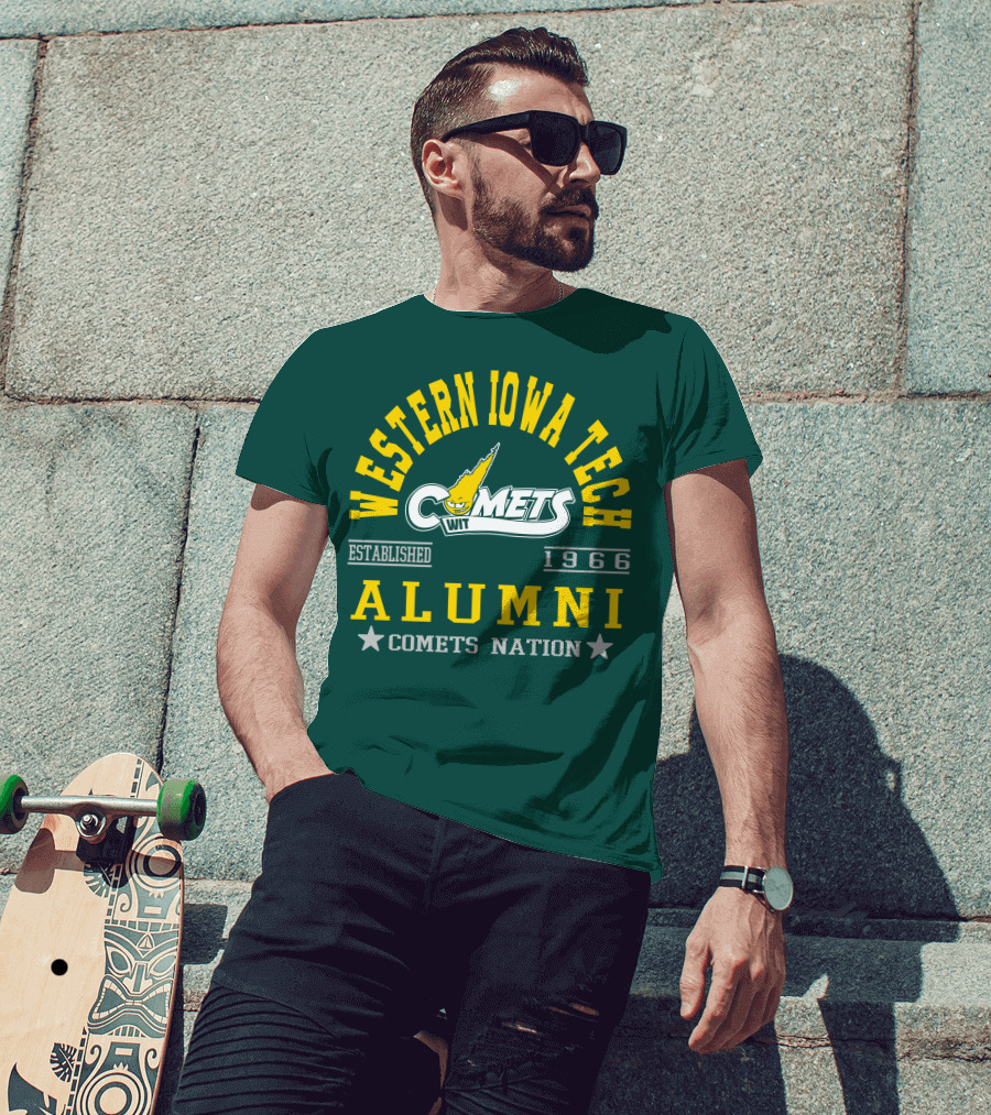 Western Iowa Tech Comets Alumni Established 1966 Comets Nation T-Shirt