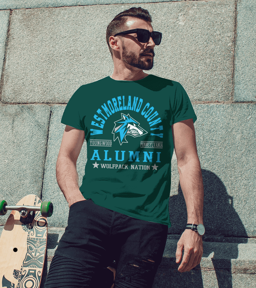 Westmoreland County Youngwood Pennsylvania Alumni Wolfpack Nation T-Shirt