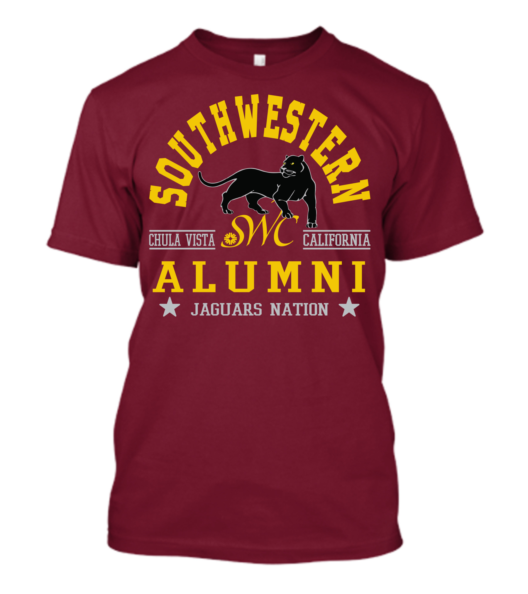 Southwestern Alumni Chula Vista California Jaguars Nation SWC T-Shirt