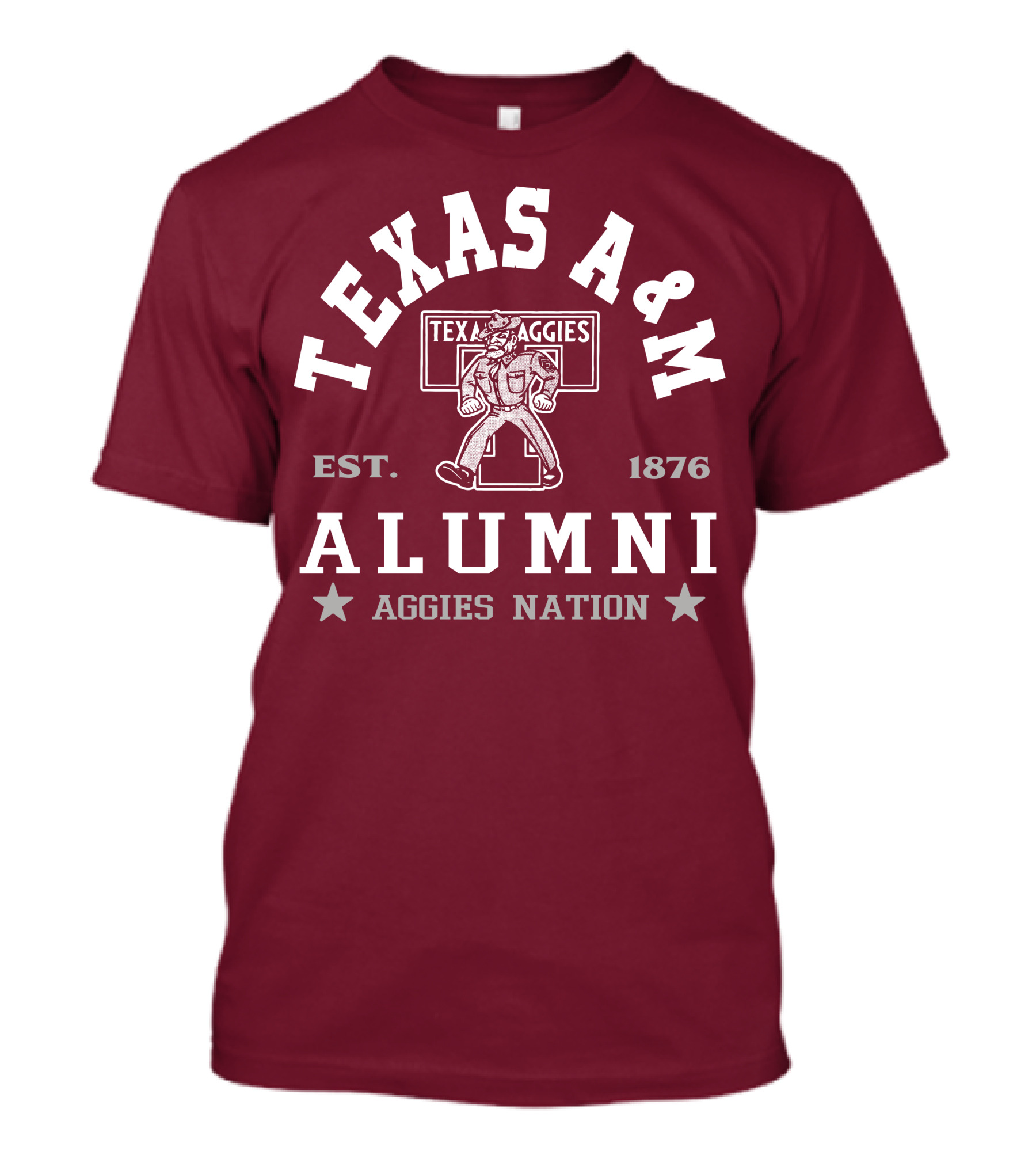 TEXAS A&M ALUMNI AGGIES NATION EST. 1876 T-Shirt