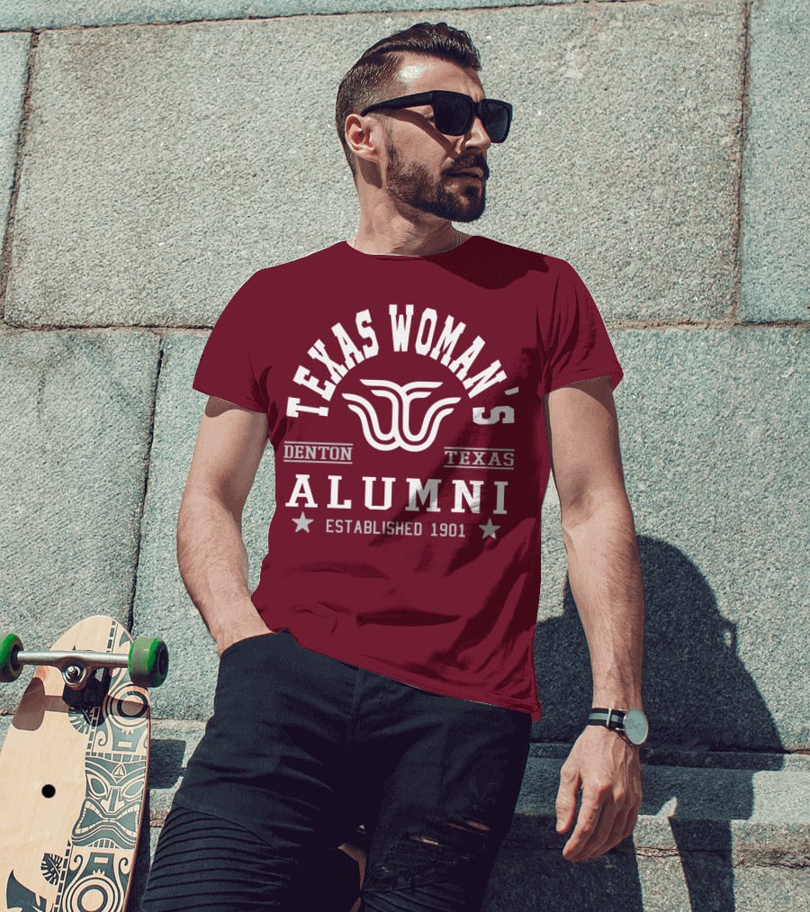 Texas Woman's University Alumni Denton Texas Established 1901 T-Shirt