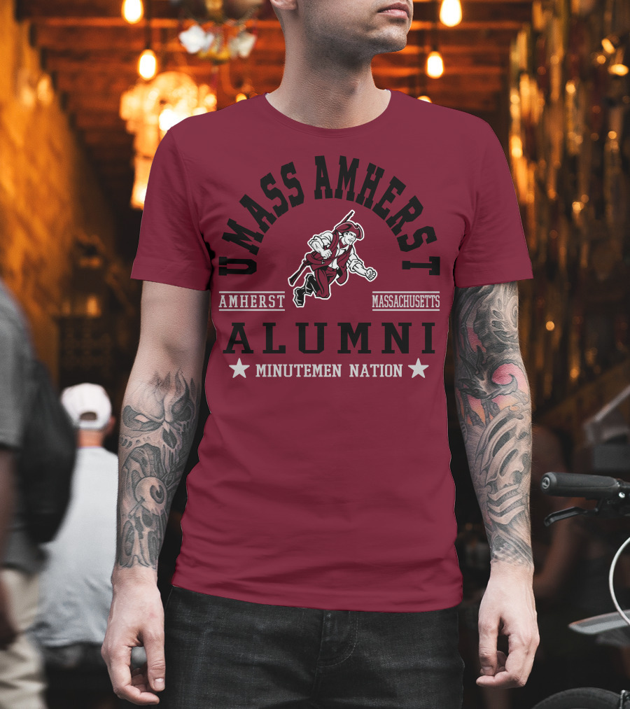 UMass Amherst Alumni Minutemen Nation Massachusetts T-Shirt