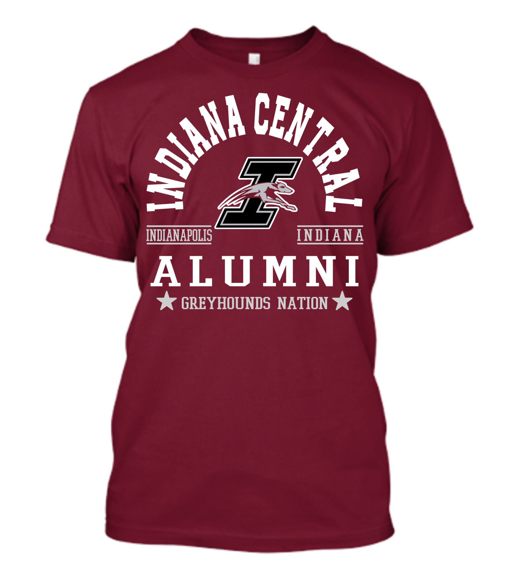 Indiana Central Alumni Indianapolis Indiana Greyhounds Nation T-Shirt