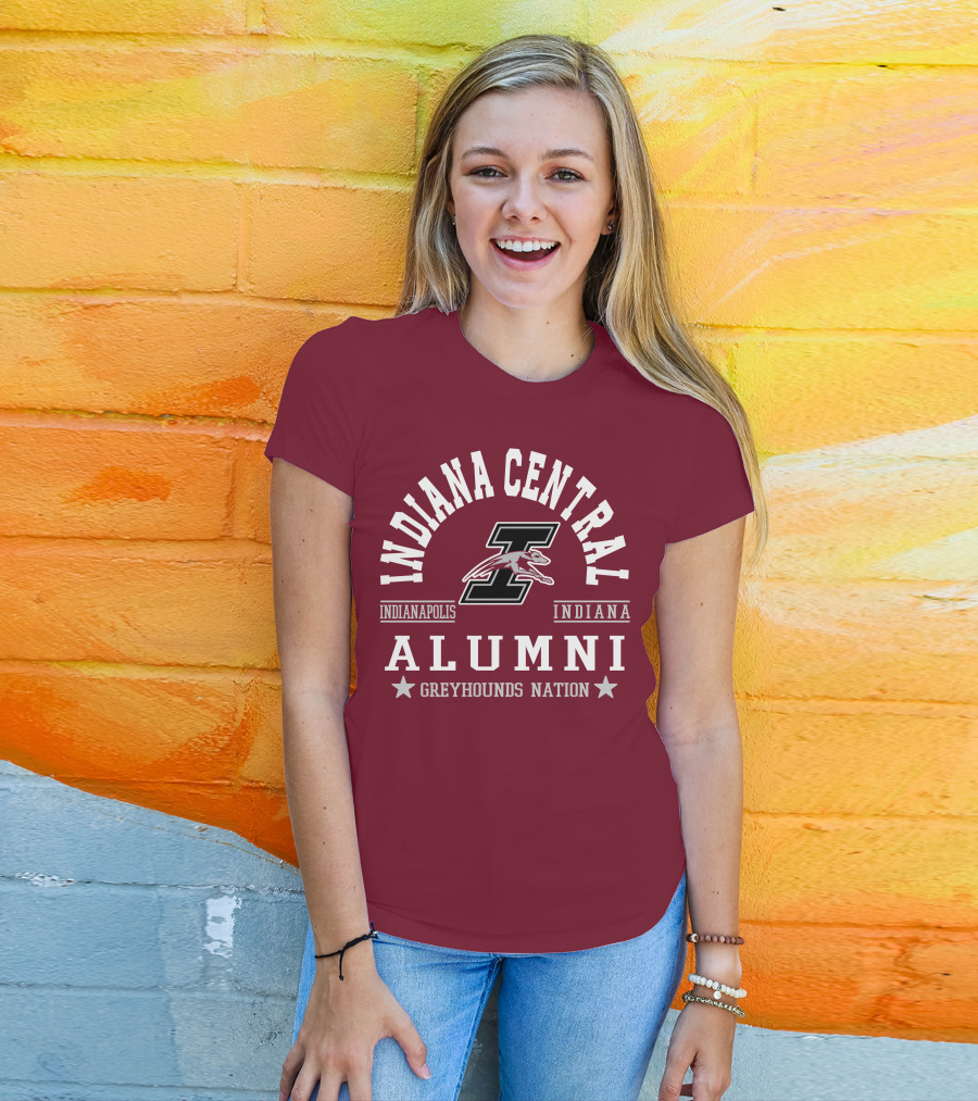 Indiana Central Alumni Indianapolis Indiana Greyhounds Nation T-Shirt