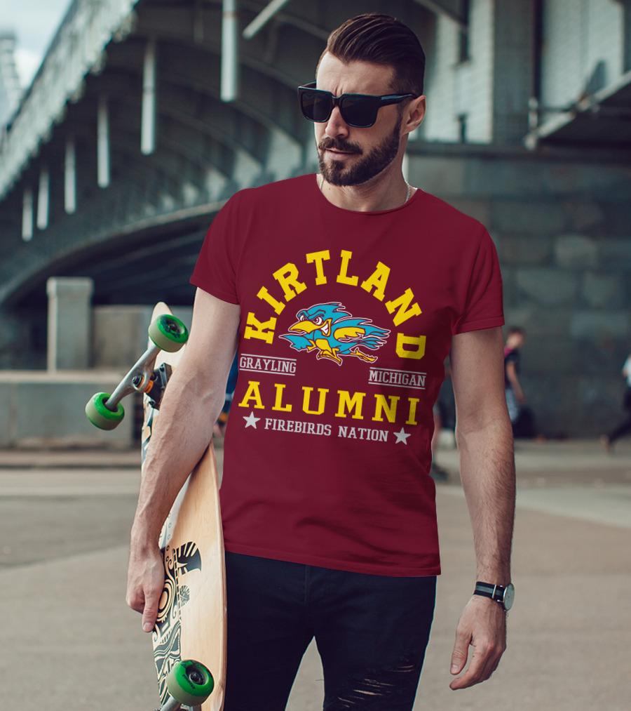 Kirtland Grayling Michigan Alumni Firebirds Nation T-Shirt